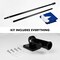 G128 - 5 Feet Tangle Free Spinning Flagpole (Black) Texas Flag Brass Grommets Embroidered 2x3 ft (Flag Included) Aluminum Flag Pole